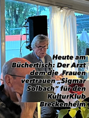 Lesung Sigmar Solbach I Breckenheim I Buch VorOrt Bierstadt