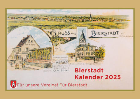 Bierstadt-Kalender 2025 I Buch VorOrt I Wiesbaden-Bierstadt