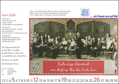 Bierstadt-Kalender 2026 I Buch VorOrt I Wiesbaden-Bierstadt