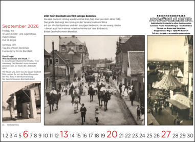 Bierstadt-Kalender 2026 I Buch VorOrt I Wiesbaden-Bierstadt