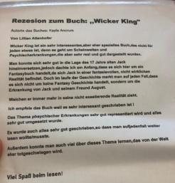 Wicker King I Kayla Ancrum I Buch-VorOrt I Wiesbaden-Bierstadt